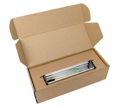 Встраиваемый настольный розеточный блок для крепления под столом, 10 модулей, C-Line, металлик  cl-vnbu-10-s  EKF