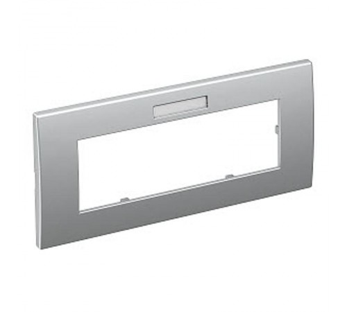 Рамка тройная Modul45 (с полем д/маркировки.,горизонт.,84x185 мм,серебристый) (AR45-BF3 AL)  6119386  OBO Bettermann