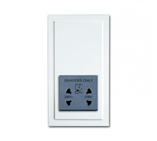 Розетка для электробритвы, 220/115 В, 20 ВА, future, альп. белый  2CKA002130A0292  ABB