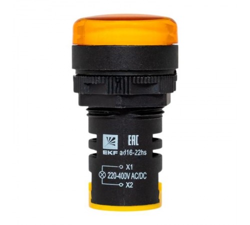 Матрица светодиодная AD16-22HS желтый 220-400 В AC/DC  ledm-ad16-y-230acdc  EKF