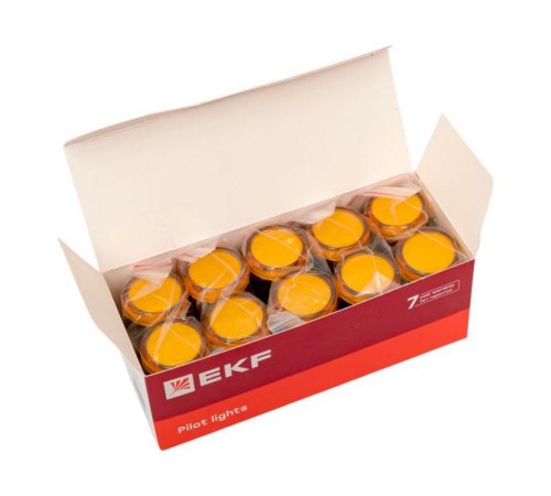 Матрица светодиодная AD16-22HS желтый 220-400 В AC/DC  ledm-ad16-y-230acdc  EKF