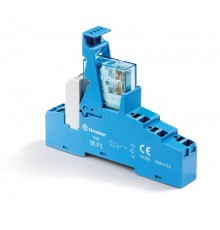 Интерфейсный модуль, электромеханическое реле; 1CO 10A; контакты AgNi; питание 12В AC; категория защиты IP20  48P380120060SMA  Finder