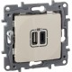 Зарядное устройство USB тип А / тип С - Legrand Etika - 3000мА 15Вт - слоновая кость  672336  Legrand