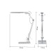 Cветильник настольный  NLED-497-12W-S светодиодный на струбцине и с основанием серебро  Б0052772  ЭРА