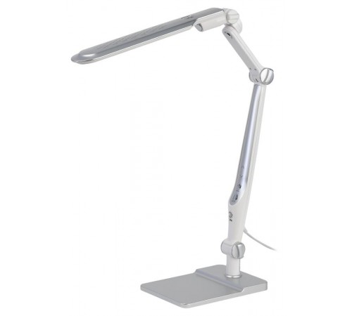 Cветильник настольный  NLED-497-12W-S светодиодный на струбцине и с основанием серебро  Б0052772  ЭРА