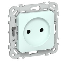 FLITE Розетка без заземления без шторок 10А РС01-0-ФлХЛ холодный лед  FI-R10-10-K94  IEK