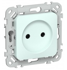 FLITE Розетка без заземления без шторок 10А РС01-0-ФлХЛ холодный лед  FI-R10-10-K94  IEK