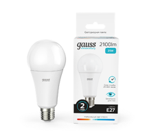 Лампа светодиодная LED 25Вт E27 220В 4100К А67 Elementary  73225  Gauss