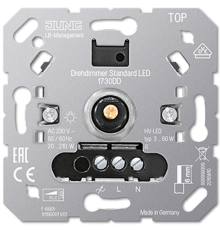 Роторный LED диммер "стандарт", с инкрементальным датчиком; универсальные встраиваемые механизмы  1730DD  Jung