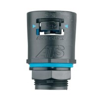 Фитинг AT48/M50/A/BLB, прямой, полиамид 66/эластомер, черный/голубой, резьба M50, d48, 2 шт. в пачке  7TCA296170R0697  ABB