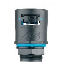 Фитинг AT54/M63/A/BLB, прямой, полиамид 66/эластомер, черный/голубой, резьба M63, d54, 2 шт. в пачке  7TCA296170R0773  ABB