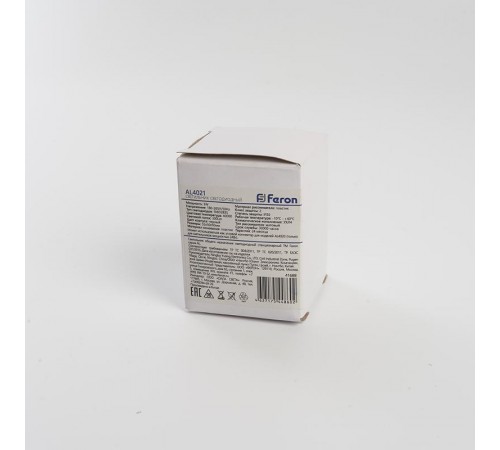 Светильник стыкующий квадрат для линейной системы 3W 300Lm 4000K, пластик, белый 50*50*55мм AL4021  41686  FERON