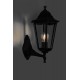 Светильник садово-парковый 6101 шестигранный на стену вверх 60W E27 230V, черный  11052  Feron
