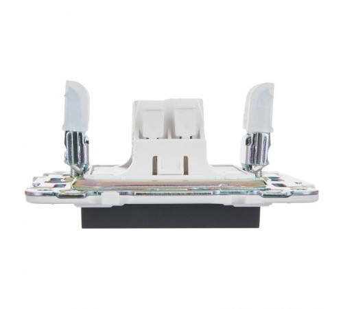 SKANDY Выключатель 1-клавишный проходной 10А SK-V02G графит  SK-V12-0-10-K53  IEK