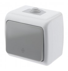 5-103-03 Переключатель, 10А-250В, IP54, ОУ, Atlantic, серый  Б0050942  Intro