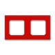 ABB Levit Красный / дымчатый чёрный Рамка 2-ая  3901H-A05020 65W  2CHH015020A6065  ABB