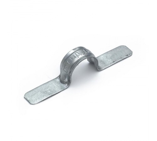 Скоба металлическая двухлапковая СМД d16-17 мм для монтажного пистолета (без отверстий) (100шт/1000шт уп/кор) Строитель  PR13.02551  Строитель