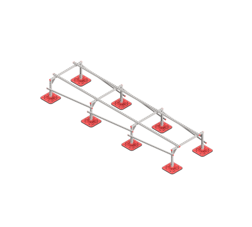 Опорная конструкция для установки оборудования TECHNORAPTOR FOOT 1000х4000 HD  KM-TR-F-SSEI-1000-4000 HD  КМ - профиль