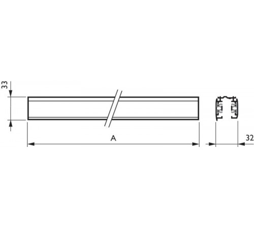 Шинопровод осветительный RCS750 3C L4000 ALU  910500188715  Philips