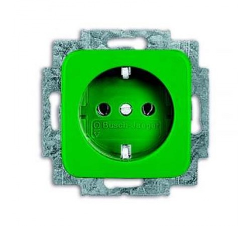 Розетка SCHUKO 16А 250В с защитными шторками, серия Reflex SI, цвет зеленый  2013-0-5309   2CKA002013A5309  ABB