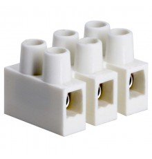 Колодка клеммная полипропилен ЗВИ белый, 3р,85°С,450V,24A, 2,5мм.кв.  43103PL/B  DKC