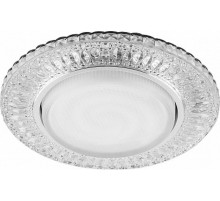 Светильник потолочный встраиваемый под лампу GX53 CD4022 20LED*2835 SMD 4000K, 15W GX53, без лампы, прозрачный, хром  29475  FERON