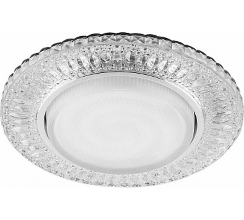 Светильник потолочный встраиваемый под лампу GX53 CD4022 20LED*2835 SMD 4000K, 15W GX53, без лампы, прозрачный, хром  29475  FERON