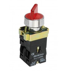 Переключатель LAY5-BK2465 2 положения красный   BSW90-BK-2-K04  IEK