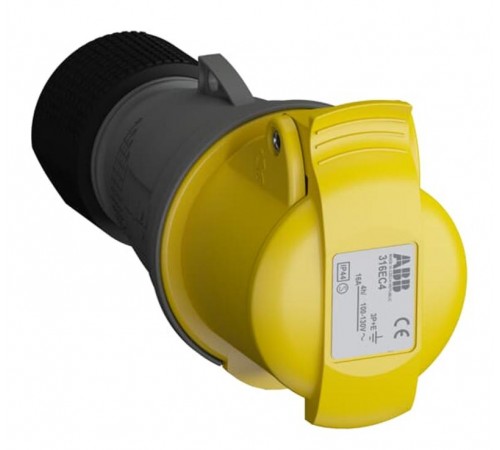 Розетка кабельная Easy&Safe 316EC4,16А,3P+E,IP44,4ч2CMA102010R1000 ABB