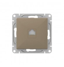 Механизм розетки RJ45 (cat5), шампань Эпика  UP1-SOC-RJ45-5 EKF