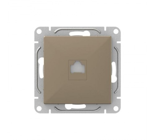 Механизм розетки RJ11, шампань Эпика  UP1-SOC-RJ11 EKF