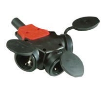 Розетка встраиваемая с безвинтовыми зажимами IP54 16А 2P+E 230В  DISS300163  DKC