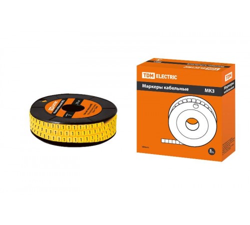 Маркер МК3 - 6мм символ "1" 350шт/ролл   SQ0511-0051  TDM