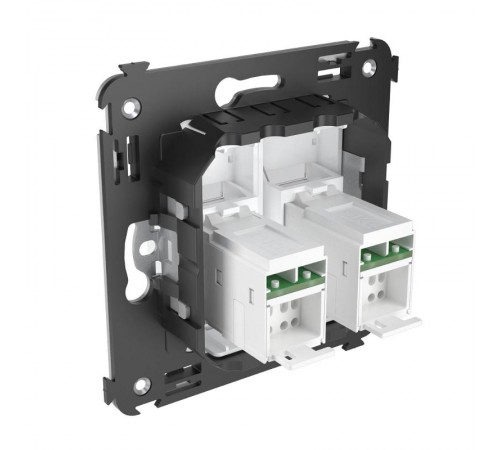 Розетка RJ-45 в стену, 5e двойная, "Avanti", "Белое облако" (замена на 4400664)  4400464  DKC