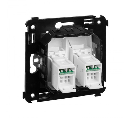 Розетка RJ-45 в стену, 5e двойная, "Avanti", "Белое облако" (замена на 4400664)  4400464  DKC