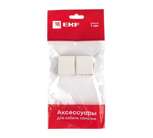 Соединитель (25х16) (4 шт) Plast EKF PROxima Белый    conw-25-16x4   EKF