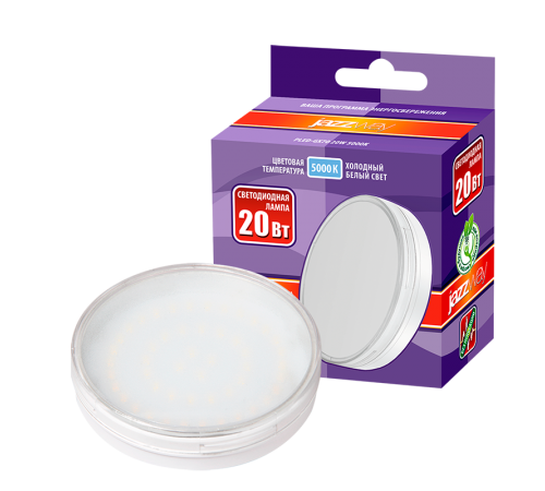 Лампа светодиодная LED 20Вт GX70 220В 5000К PLED-GX70 таблетка (плоский цилиндр)  1027696A  Jazzway