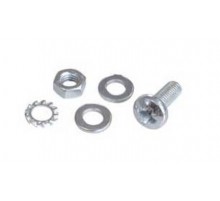 Комплект крепежа WZ-SB00-37-04-000 M6 с зубчатой шайбой (4 шт.)(винт М6х16-4 шт.,гайка М6-4шт.,шайба - 8 шт.,зубч. шайба - 4 шт.)  211864  Zpas