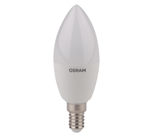 Лампа светодиодная LED 5Вт/840 Е14 220-240В 4000К 470lm LS CLB 40 FR свеча  4058075056886  Osram