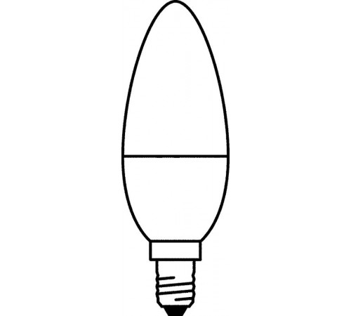 Лампа светодиодная LED 5Вт/840 Е14 220-240В 4000К 470lm LS CLB 40 FR свеча  4058075056886  Osram