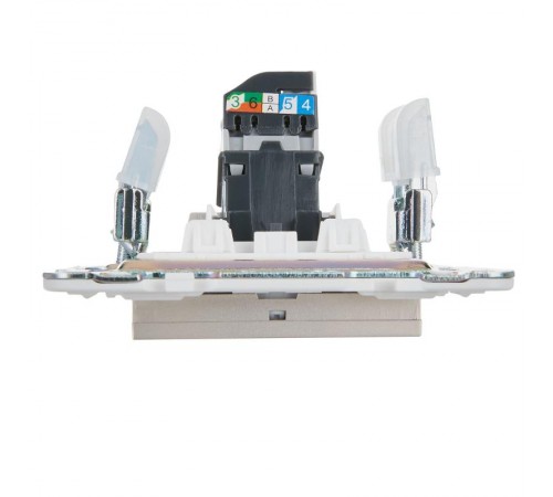 SKANDY Розетка компьютерная RJ45 кат.5E SK-K01Sh шампань  SK-K10-1-K37  IEK