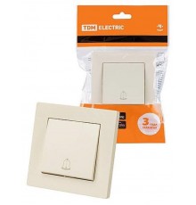 Кнопка звонка 6А сл. кость "Сенеж"   SQ1816-0120  TDM