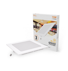 Светильник светодиодный встраиваемый ультратонкий квадратный IP20 15W 2700K  940111115  Gauss