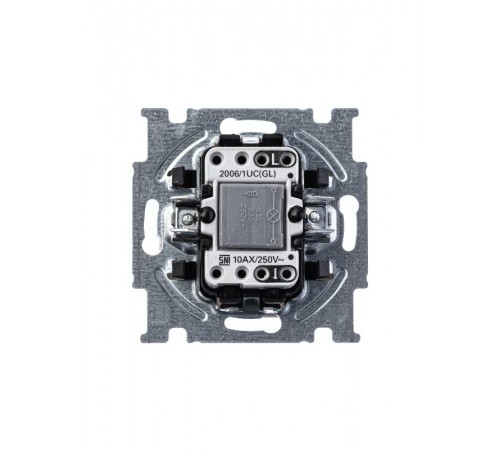 ABB Basic 55 Альп. белый Выключатель 1-клавишный с подсветкой  1012-0-2153   2CKA001012A2153  ABB