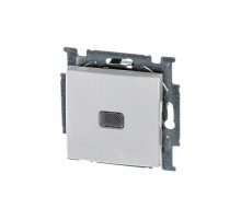 ABB Basic 55 Альп. белый Выключатель 1-клавишный с подсветкой  1012-0-2153   2CKA001012A2153  ABB