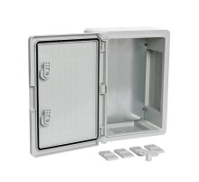 Корпус пластиковый с монтажной панелью ЩМП IP65 серая дверь 350х250х150  PR08.26481  Промрукав