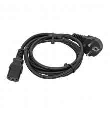 Кабель питания TERACOM для ИБП, ПК и мониторов разъём C13 - Евровилка 3x0.75мм2 250В 2 м  TRC-PCA-C13-SH-0.75-2M  EKF