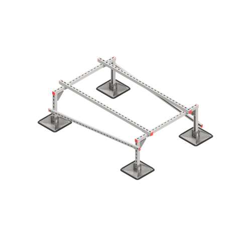 Опорная конструкция для установки оборудования TECHNORAPTOR STEELFOOT 1000х1500 HD  KM-TR-STF-SSEI-1000-1500 HD  КМ - профиль