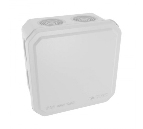 Коробка ответвительная с кабельными вводами. IP55. 100х100х50мм  53800  DKC