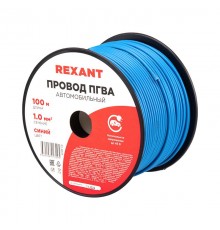 Провод ПГВА REXANT 1х1.00 мм, синий, бухта 100 м  01-6525  REXANT